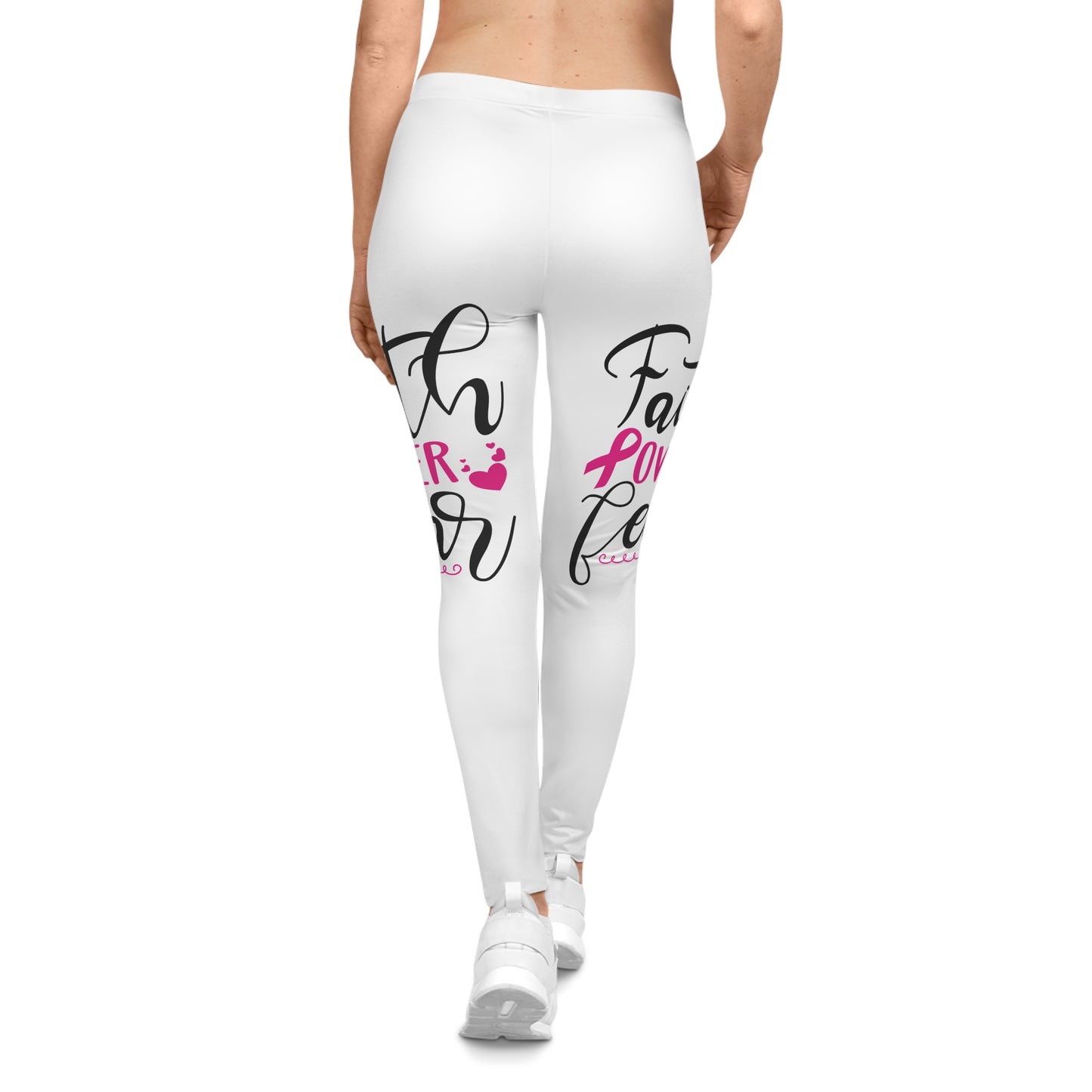 Empowering Women's Casual Leggings, Inspirational Leggings, Faith Over Fear Leggings, Fitness Wear, Gift for Her