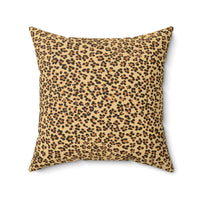 Leopard Print Decorative Pillow | Cozy Living Room Accent Cushion, Wild Animal Home Decor, Animal Print Gift, Modern Style