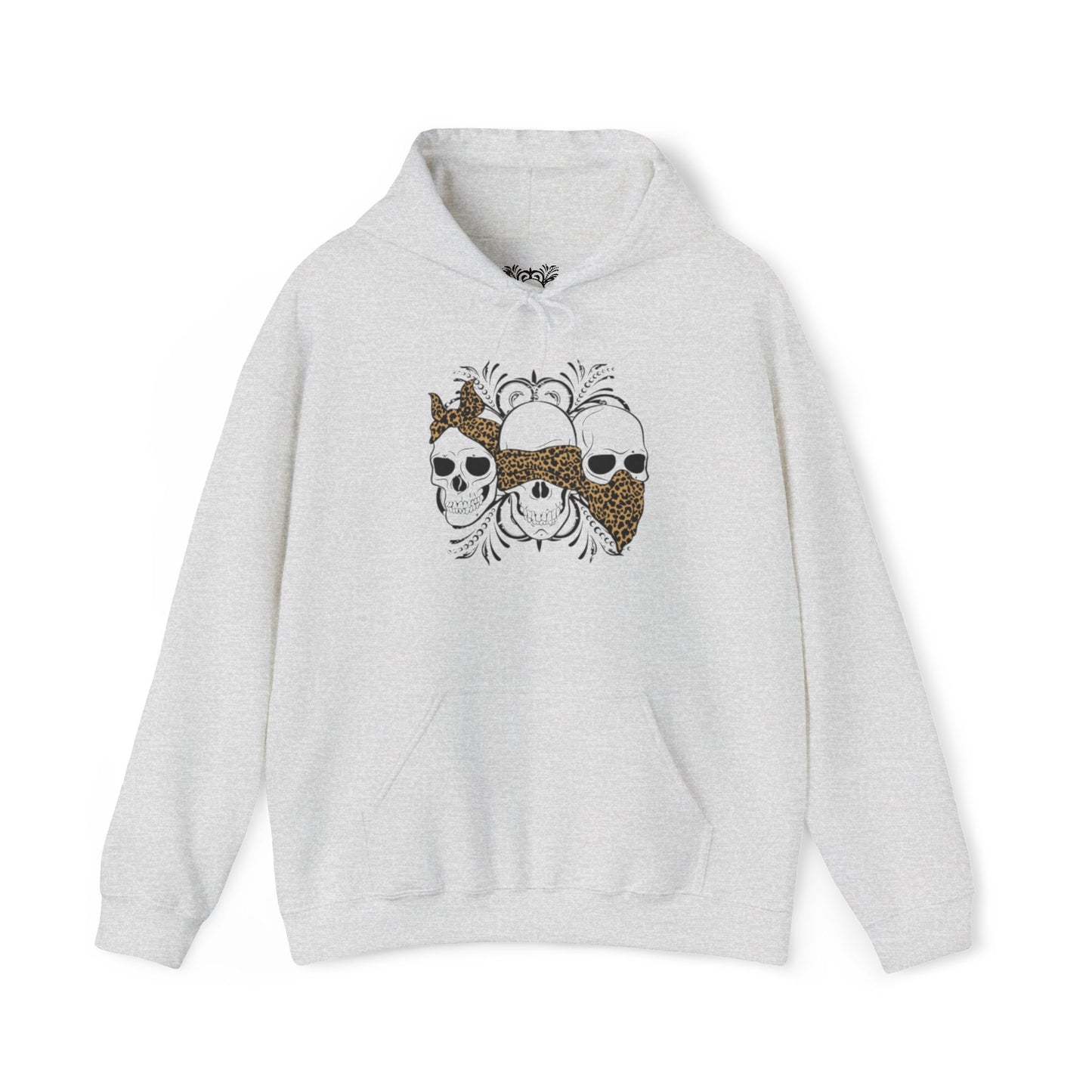 Skull Print Hoodie - Unisex Sweatshirt