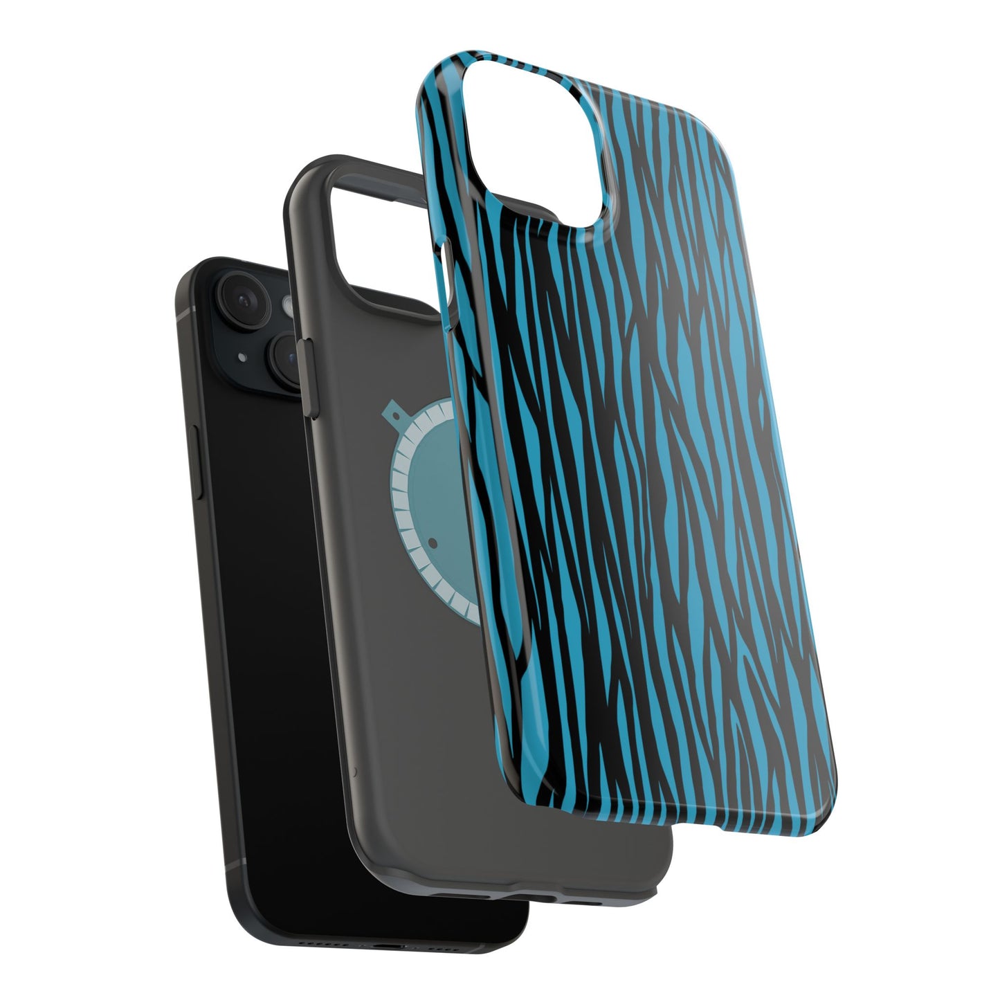 Zebra Print Magnetic Tough Case for iPhone - Durable & Stylish Phone Protection