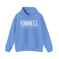 Motivational Hooded Sweatshirt - "Kindness" - Gifts for Fitness Enthusiasts, Cozy Casual Wear, Inspirational
