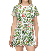 Floral T-Shirt Dress - Perfect for Summer Gatherings and Casual Outings