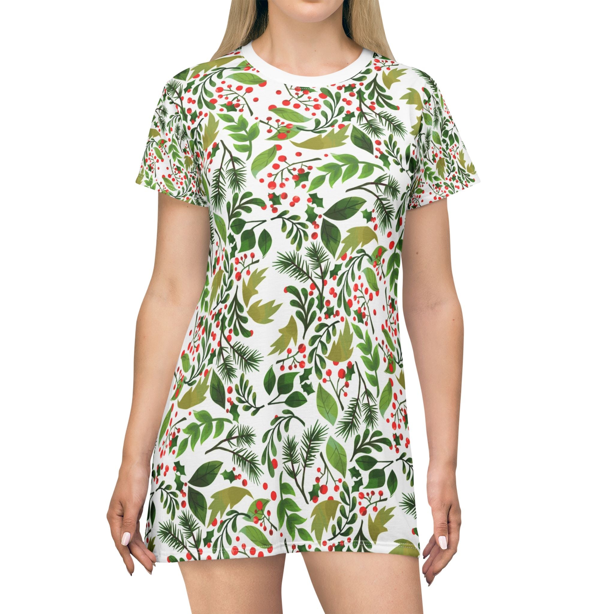 Floral T-Shirt Dress - Perfect for Summer Gatherings and Casual Outings