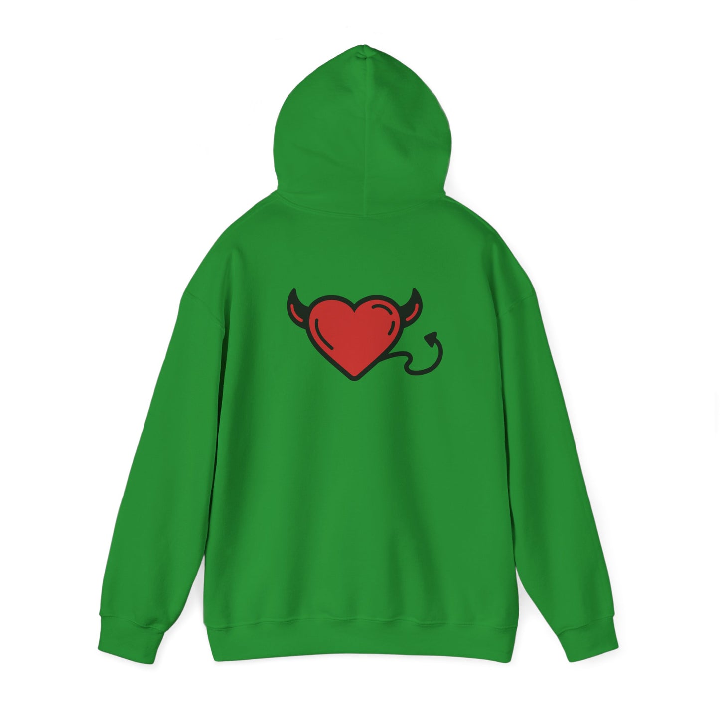 Devilish Heart Hoodie - Unisex Heavy Blend™ Sweatshirt for Fun-Loving Spirits