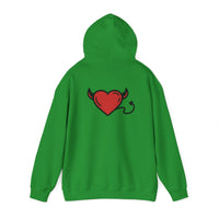 Devilish Heart Hoodie - Unisex Heavy Blend™ Sweatshirt for Fun-Loving Spirits