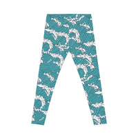 Ocean Waves Women's Casual Leggings - Stylish and Comfy Activewear for Yoga & Daily Wear