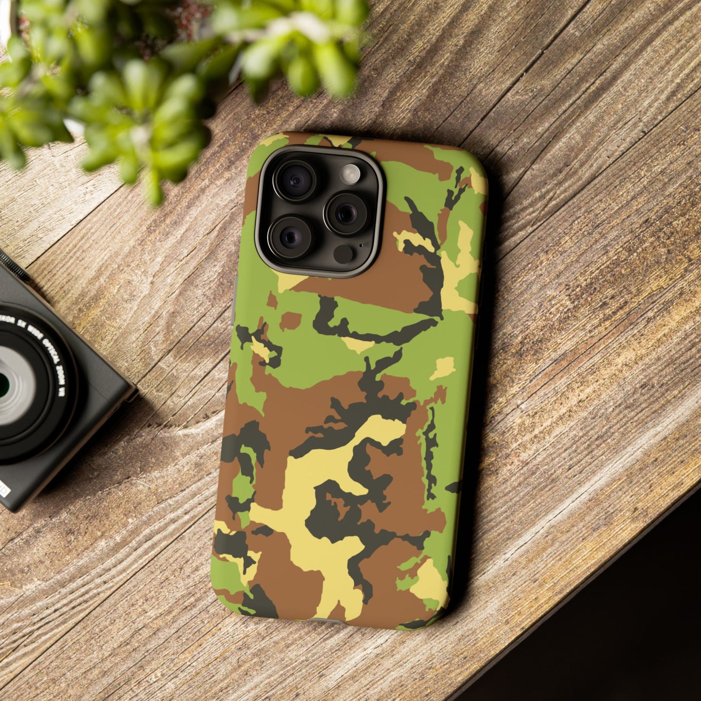 Camo Tough Phone Case - Durable Military Style Cover for Adventure Lovers