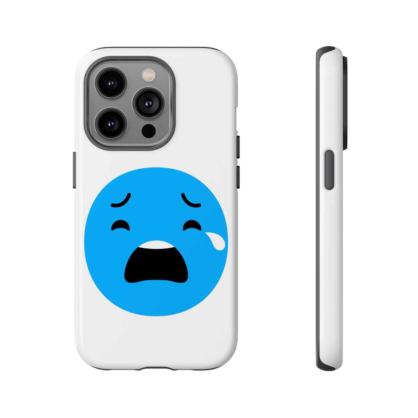 Funny Sad Face Phone Case - Tough and Stylish