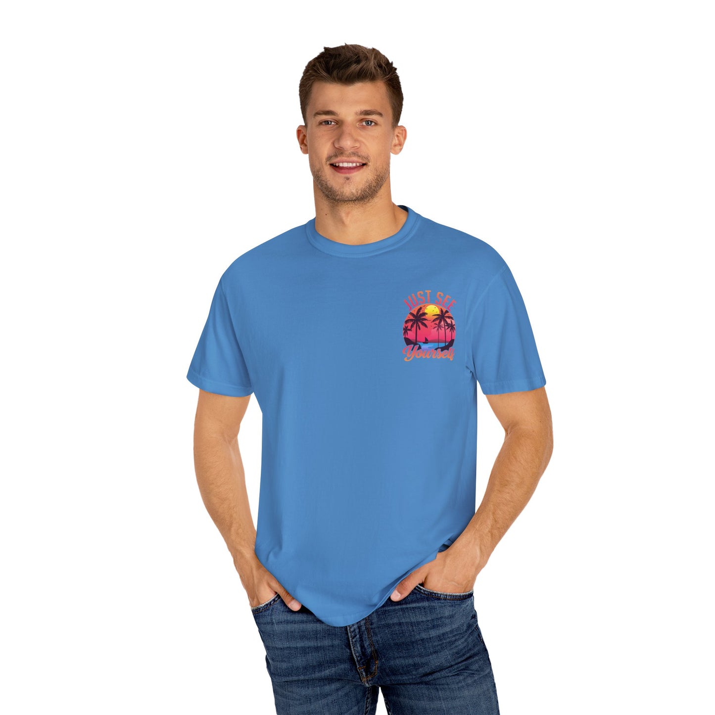 Tropical Vibes T-Shirt, Summer Casual Tee, Unisex Streetwear, Vacation Shirt, Beach Life Apparel, Gift for Travelers
