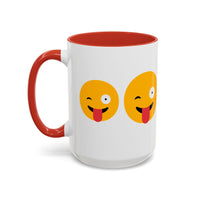 Playful Emoji Coffee Mug | Fun Yellow Faces 11oz & 15oz