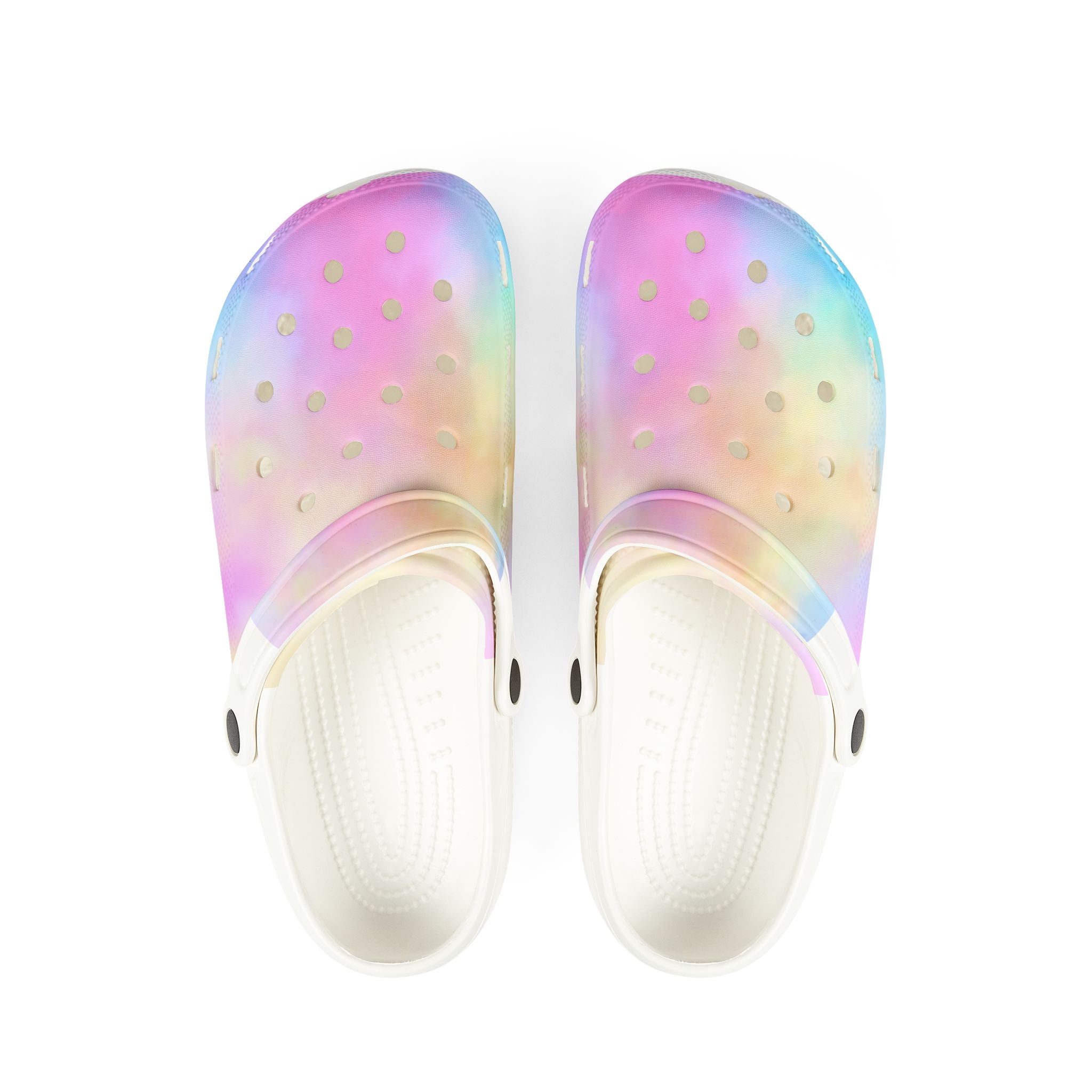 Rainbow Tie-Dye EVA Foam Clogs for Comfort and Fun