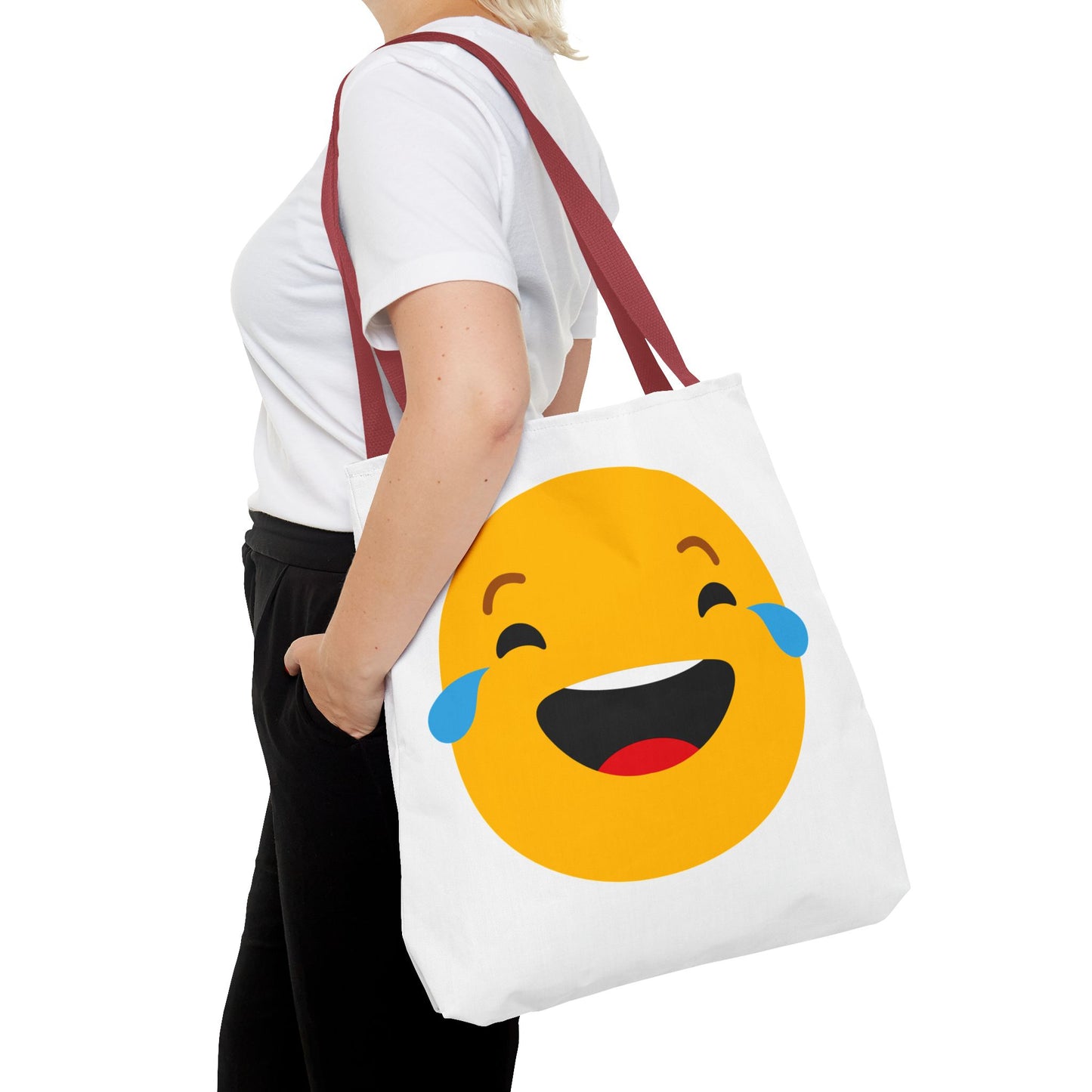 Funny Emoji Tote Bag - Smiling & Laughing Faces