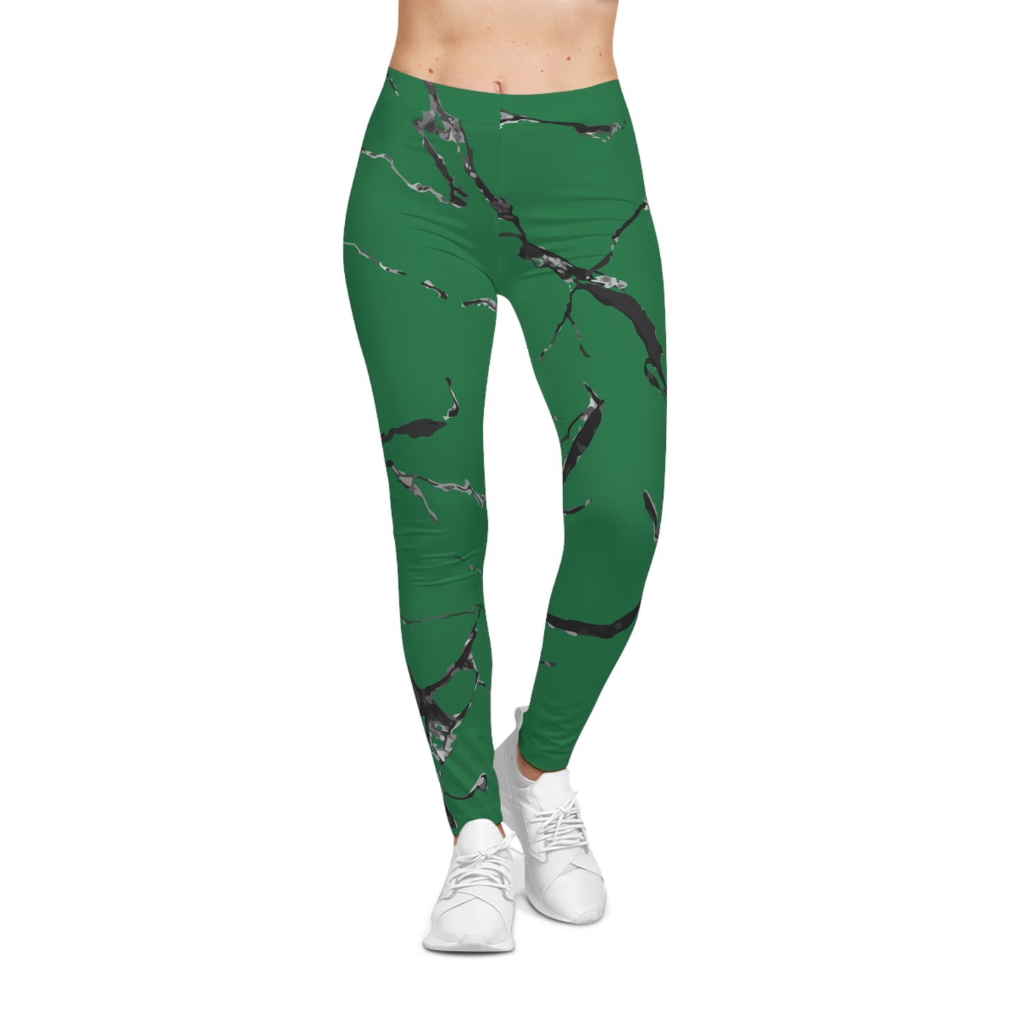 Stylish Women's Marble Print Leggings, Casual Athletic Wear, Comfortable Everyday Leggings, Perfect for Yoga, Gym, and Lounge