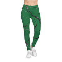 Stylish Women's Marble Print Leggings, Casual Athletic Wear, Comfortable Everyday Leggings, Perfect for Yoga, Gym, and Lounge