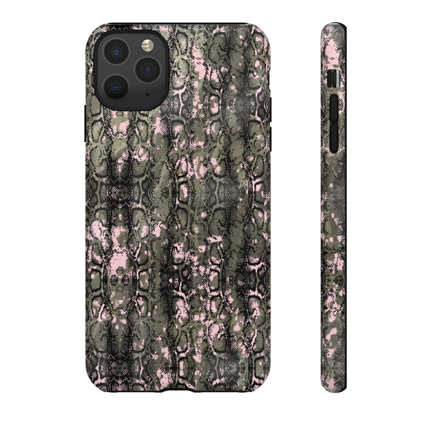 Camo Snake Pattern Phone Case – Rugged Protection Meets Bold Style  Turn heads while protecting your phone with this fierce camo snake pattern case—where urban edge meets outdoor grit.