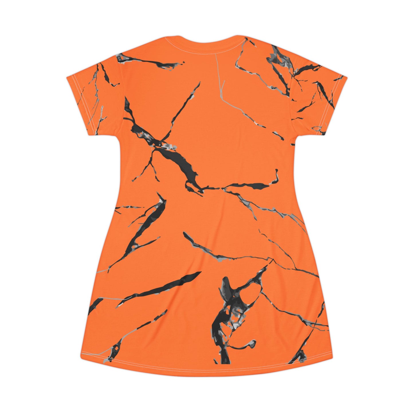 Vibrant Marble Print T-Shirt Dress, Casual Summer Dress, Trendy Lounge Wear, Perfect Gift for Her, Fashionable Everyday Wear