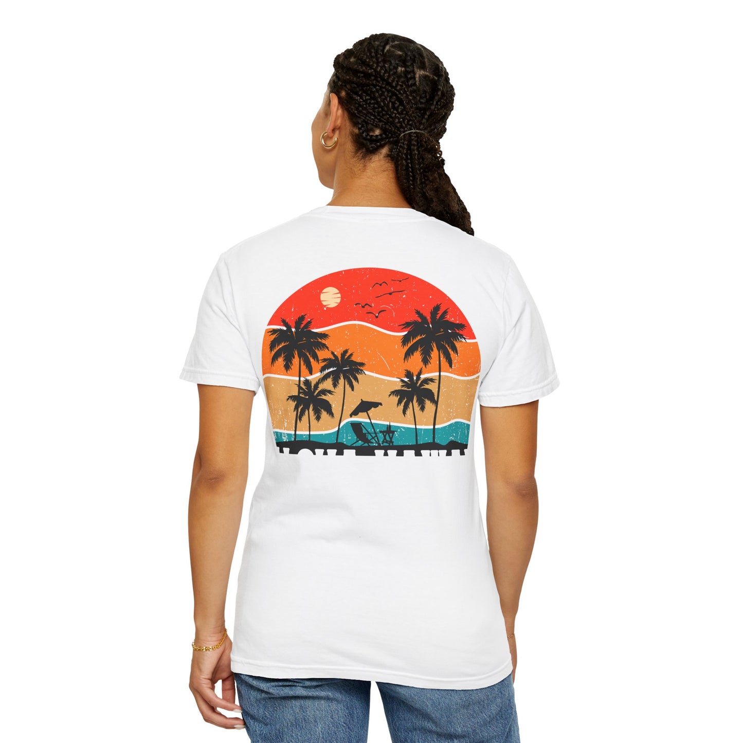 Sunset Vibe Unisex T-Shirt - Tropical Paradise Design
