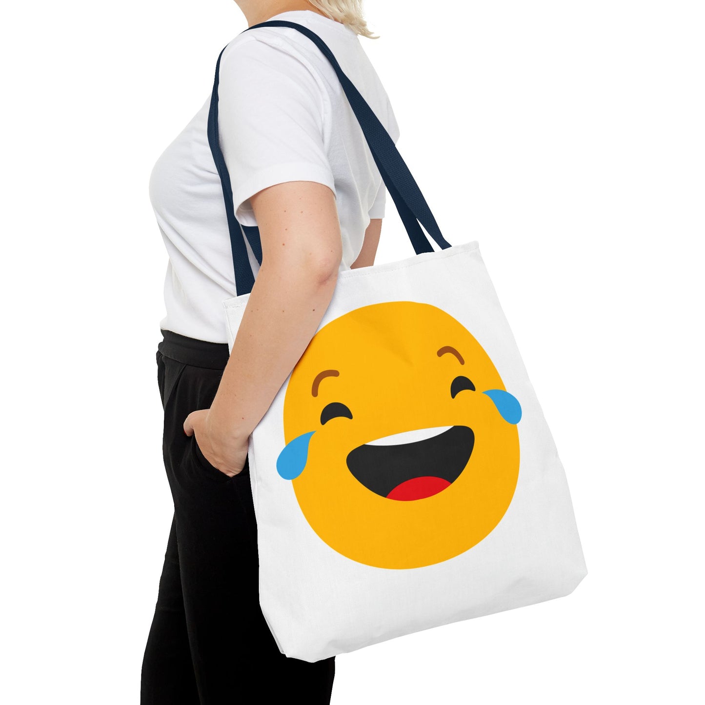 Funny Emoji Tote Bag - Smiling & Laughing Faces