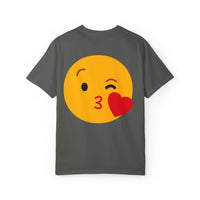 Unisex Emoji Love T-shirt - Playful Kiss & Wink Design