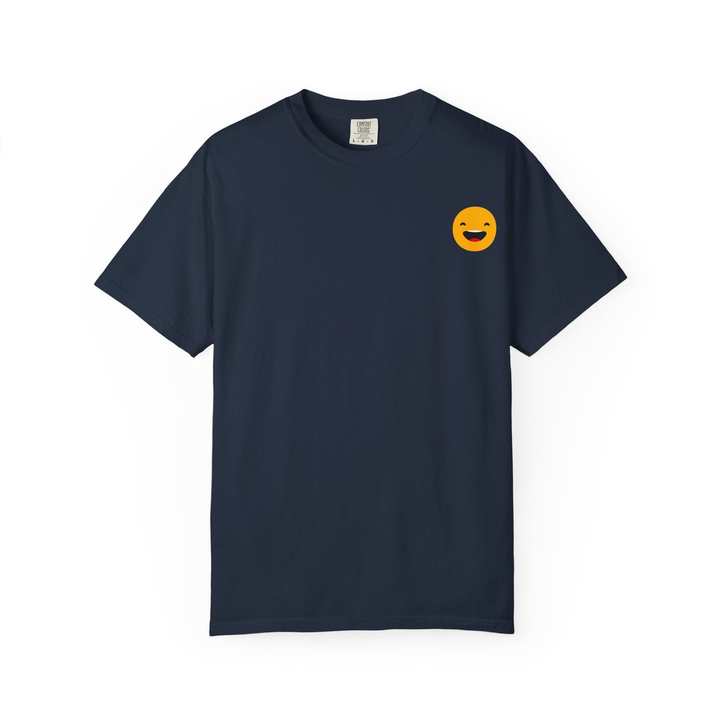 Smiley Face Unisex Garment-Dyed T-Shirt - Fun and Comfortable Casual Wear