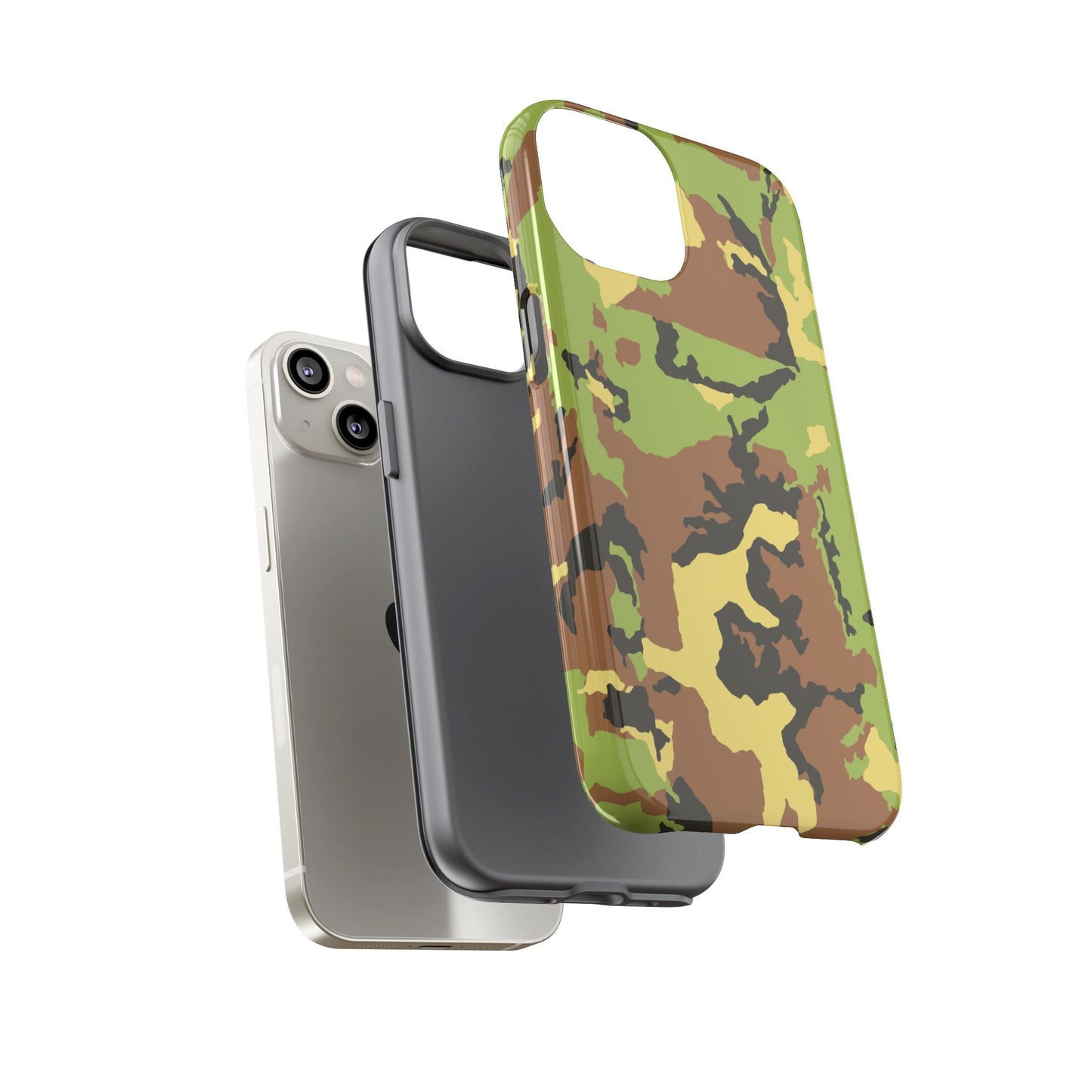 Camo Tough Phone Case - Durable Military Style Cover for Adventure Lovers