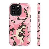 Stylish Tough Phone Case – Pink Camo Design for Bold Protection  Make a statement while keeping your phone safe with this eye-catching pink camouflage case that blends fashion with durability.
