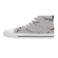 Stylish Marble-Print High Top Sneakers for Trendy Women