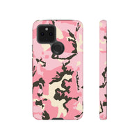 Stylish Tough Phone Case – Pink Camo Design for Bold Protection  Make a statement while keeping your phone safe with this eye-catching pink camouflage case that blends fashion with durability.