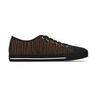 Stylish Tiger Print Women's Low Top Sneakers - Trendy Casual Footwear