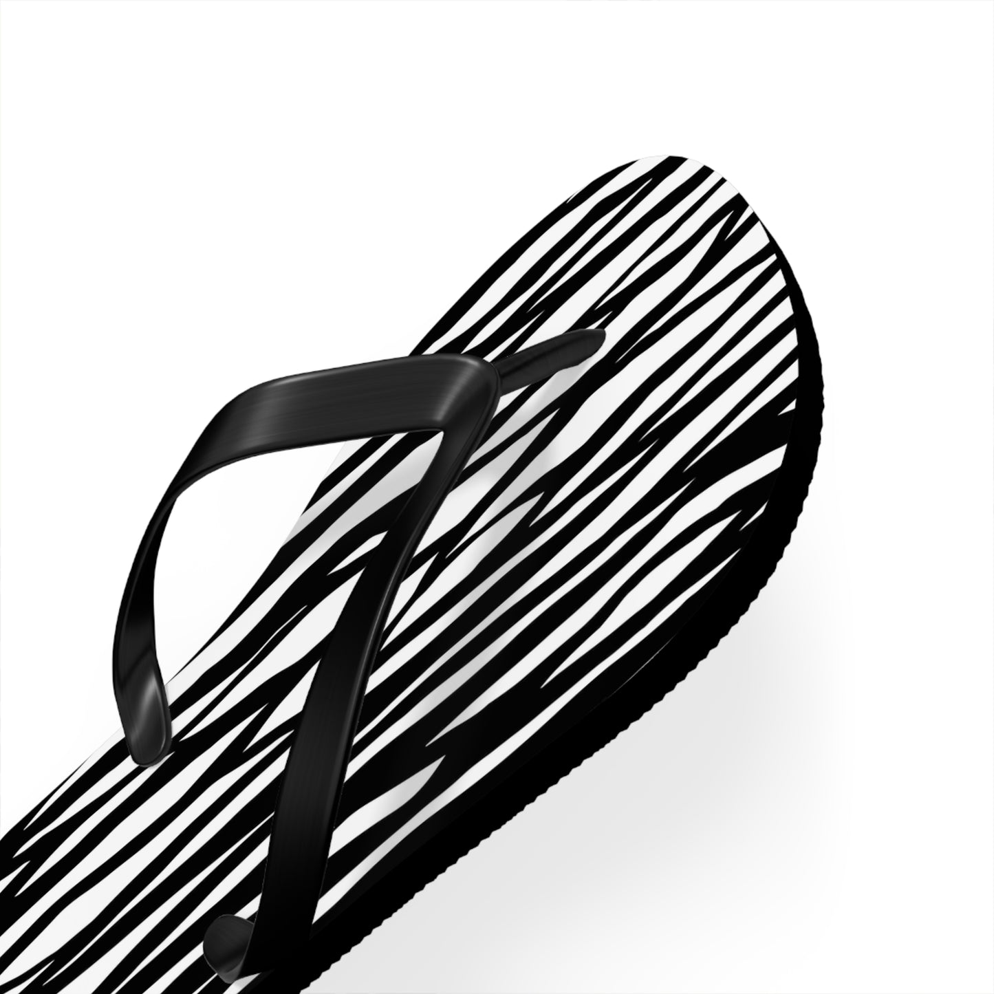 Zebra Print Flip Flops - Stylish Summer Footwear