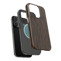Stylish Magnetic Tough Phone Case - Bold Striped Design