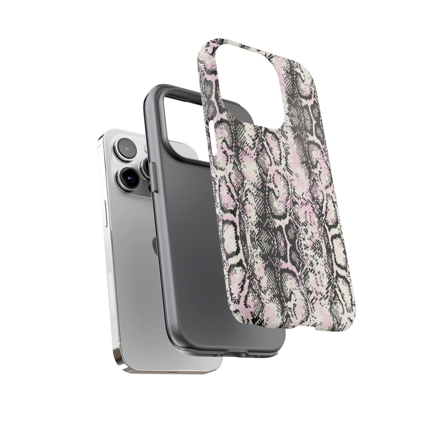 Stylish Snake Print Phone Case - Tough Protection for Trendsetters
