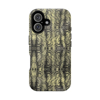 Stylish Snake Skin Magnetic Tough Case - Durable Protection for Your Phone