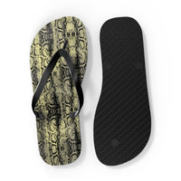 Snakeskin Flip Flops - Trendy Summer Footwear for Beach Days