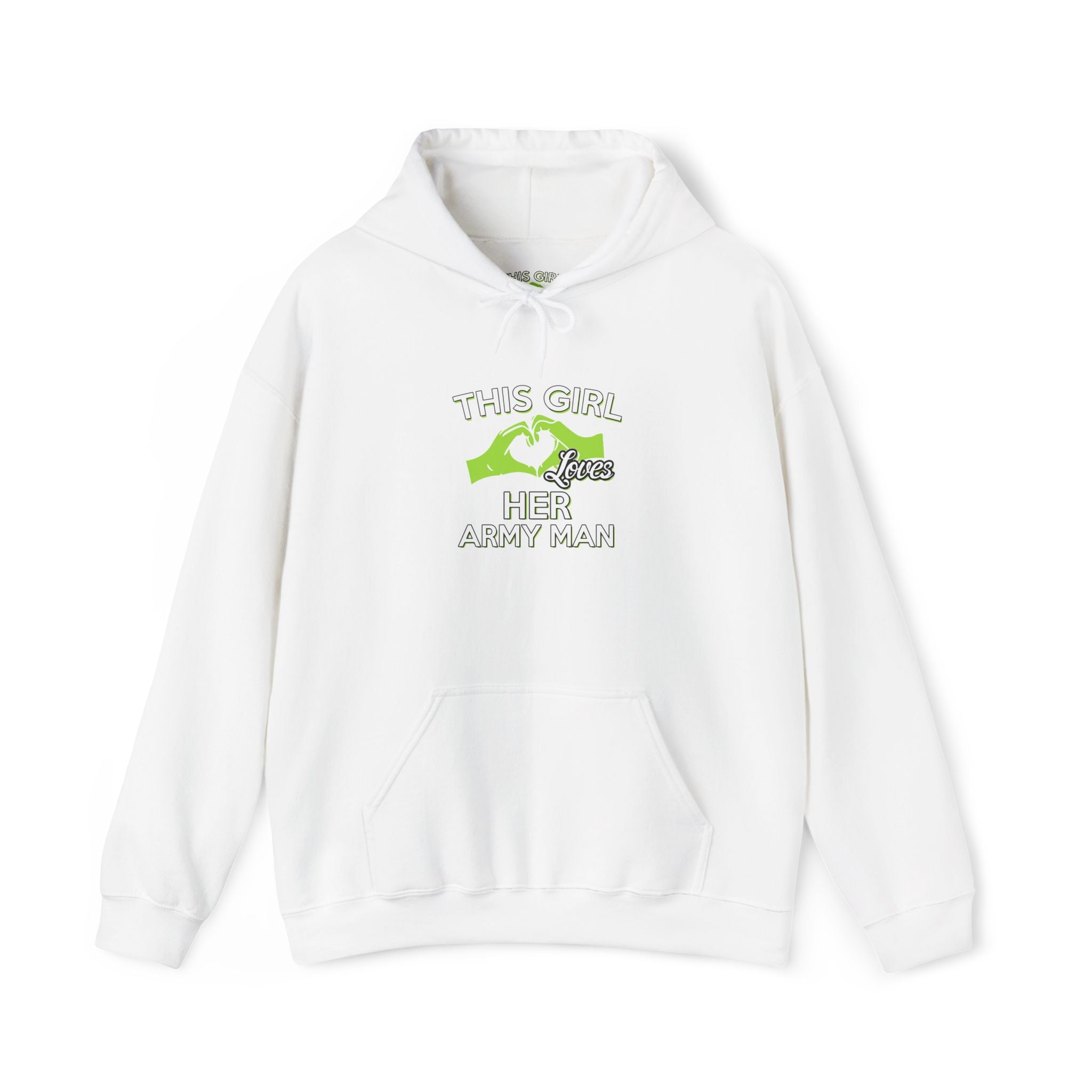 This Girl Loves Her Army Man Hoodie, Military Sweatshirt, Unisex Army Merchandise, Gifts for Military Spouses, Patriotic