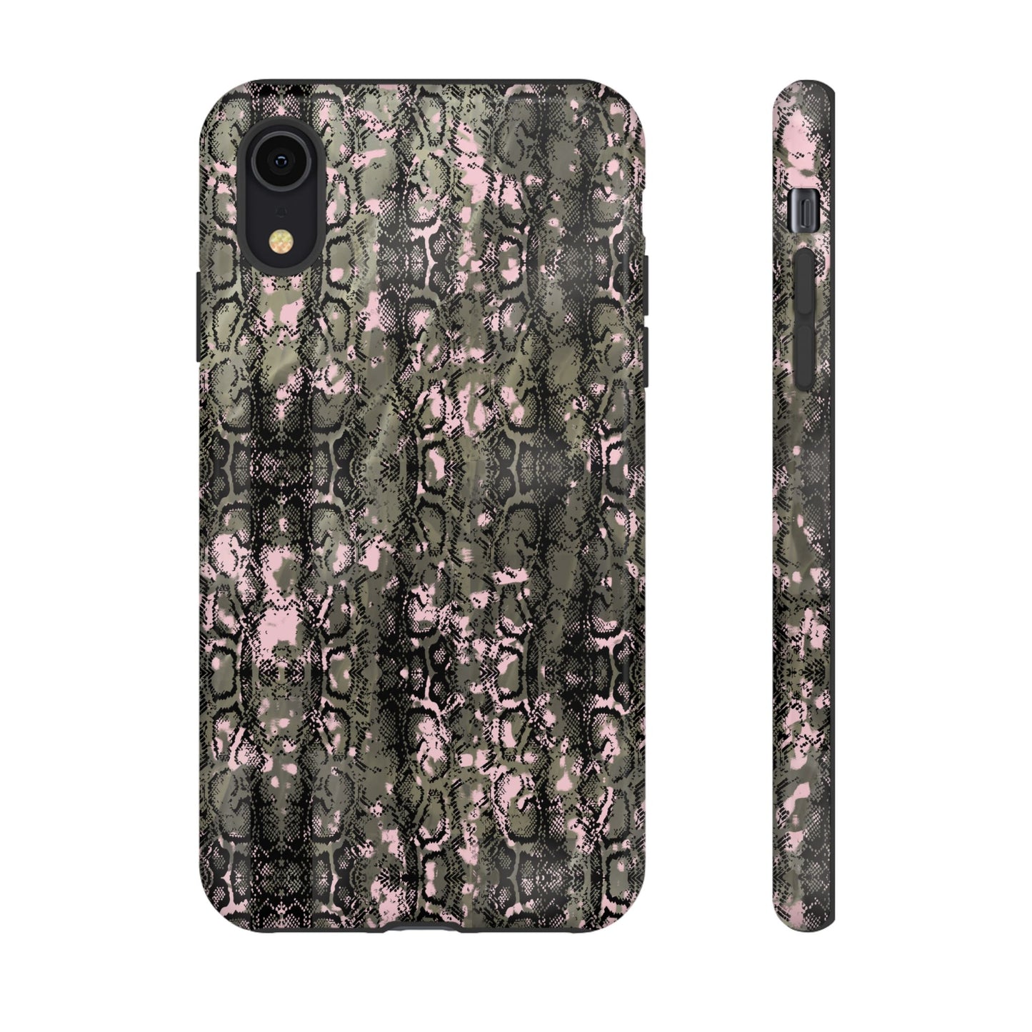 Camo Snake Pattern Phone Case – Rugged Protection Meets Bold Style  Turn heads while protecting your phone with this fierce camo snake pattern case—where urban edge meets outdoor grit.
