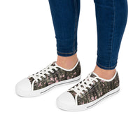 Stylish Floral Low Top Sneakers for Women - Trendy Casual Footwear