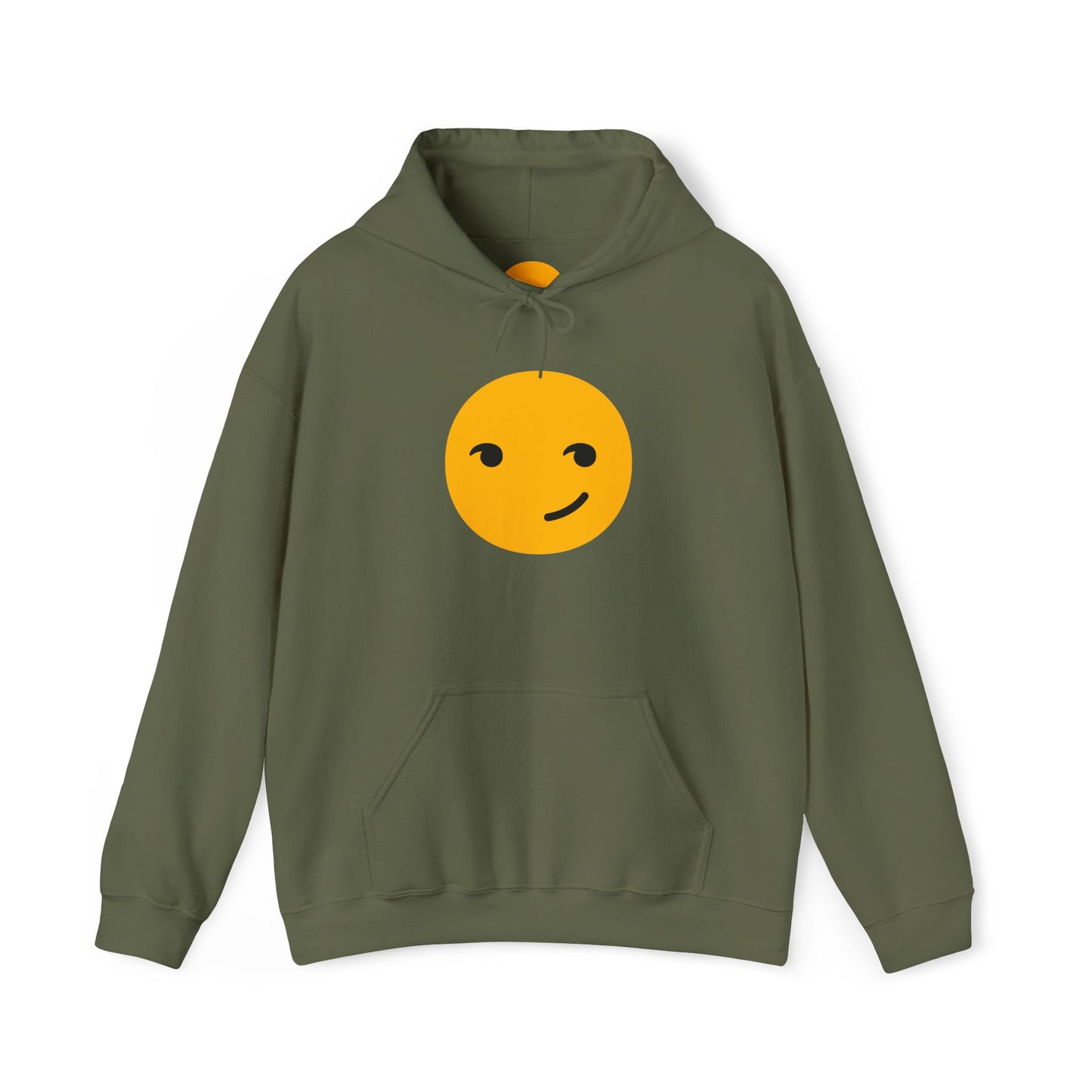 Smiley Face Unisex Heavy Blend Hooded Sweatshirt – Cozy & Playful Comfort for All Occasions