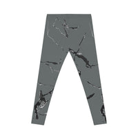 Chic Marble Print Women's Leggings | Stylish Everyday Wear, Yoga, Workout, Travel, Casual