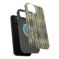 Stylish Snake Skin Magnetic Tough Case - Durable Protection for Your Phone