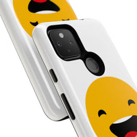 Happy Face Tough Phone Case - Durable Protection with Smile Design