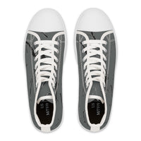 Stylish Women's High Top Sneakers - Marble Design for Everyday Wear