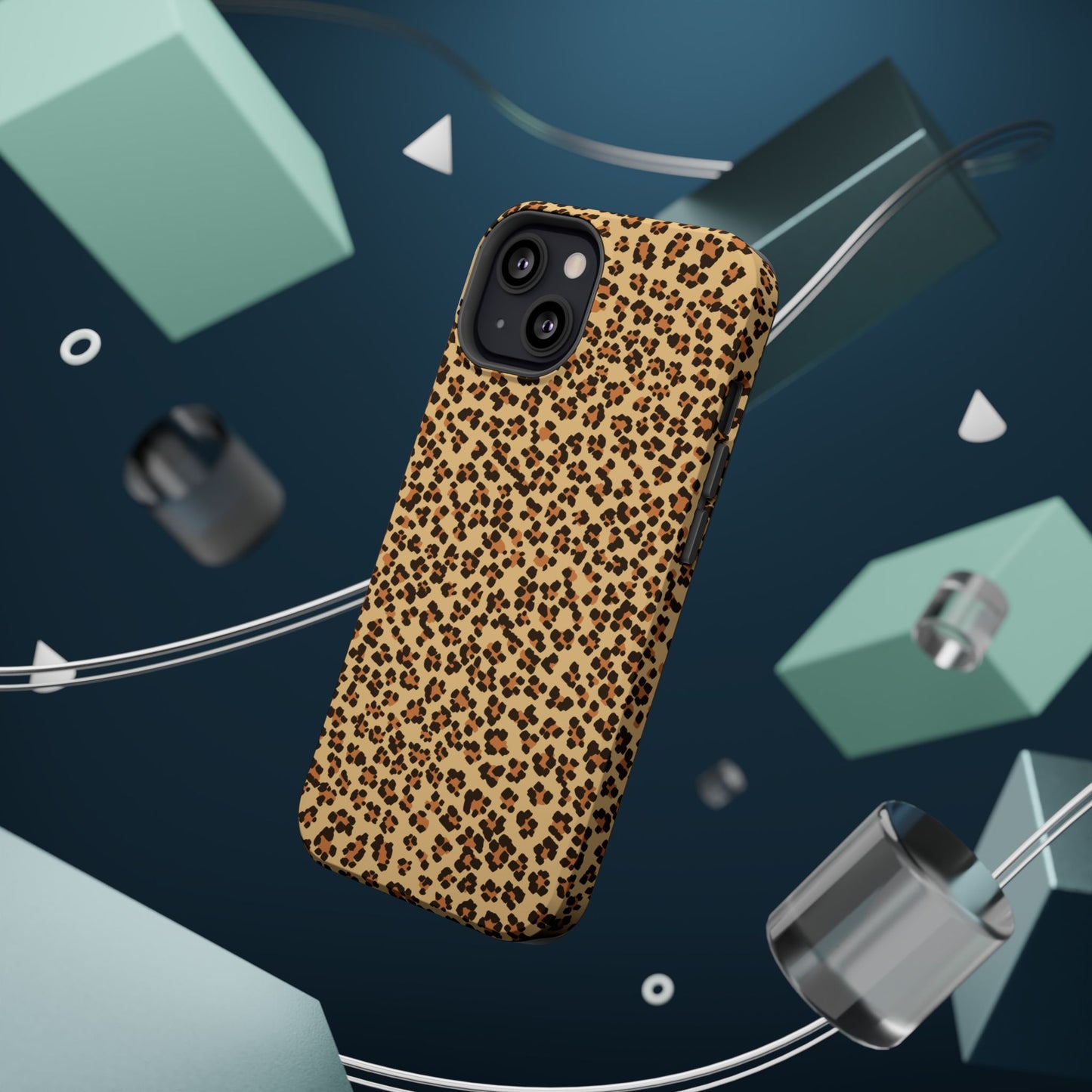 Leopard Print Magnetic Tough Case for iPhone – Bold Style, Rugged Protection  Make a fierce statement while keeping your iPhone safe with this stylish and durable magnetic tough case featuring a trendy leopard print design.