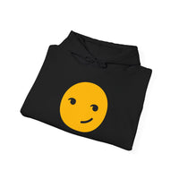 Smiley Face Unisex Heavy Blend Hooded Sweatshirt – Cozy & Playful Comfort for All Occasions