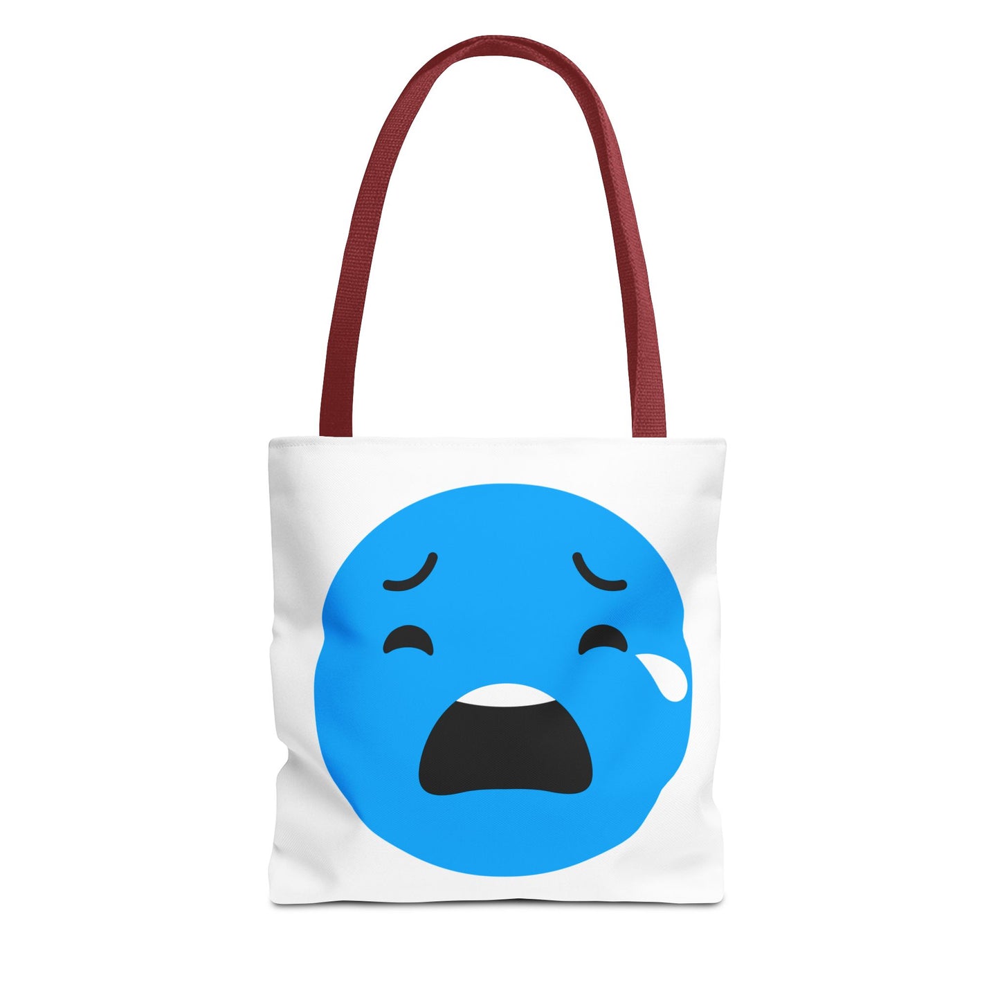 Emotional Expression Tote Bag - Cute Sad Face Design