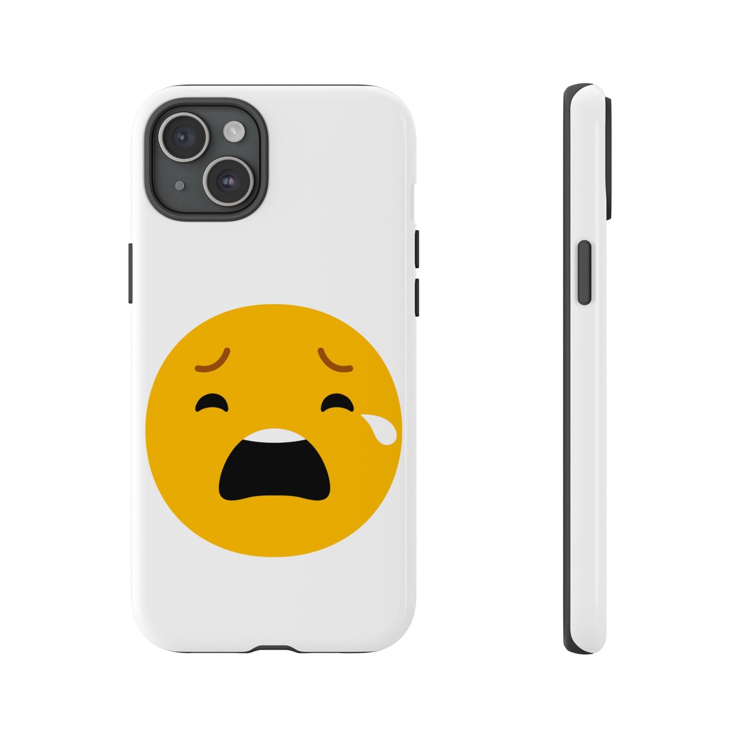 Emotional Tough Case – Sad Emoji Phone Case for Supportive Gifts