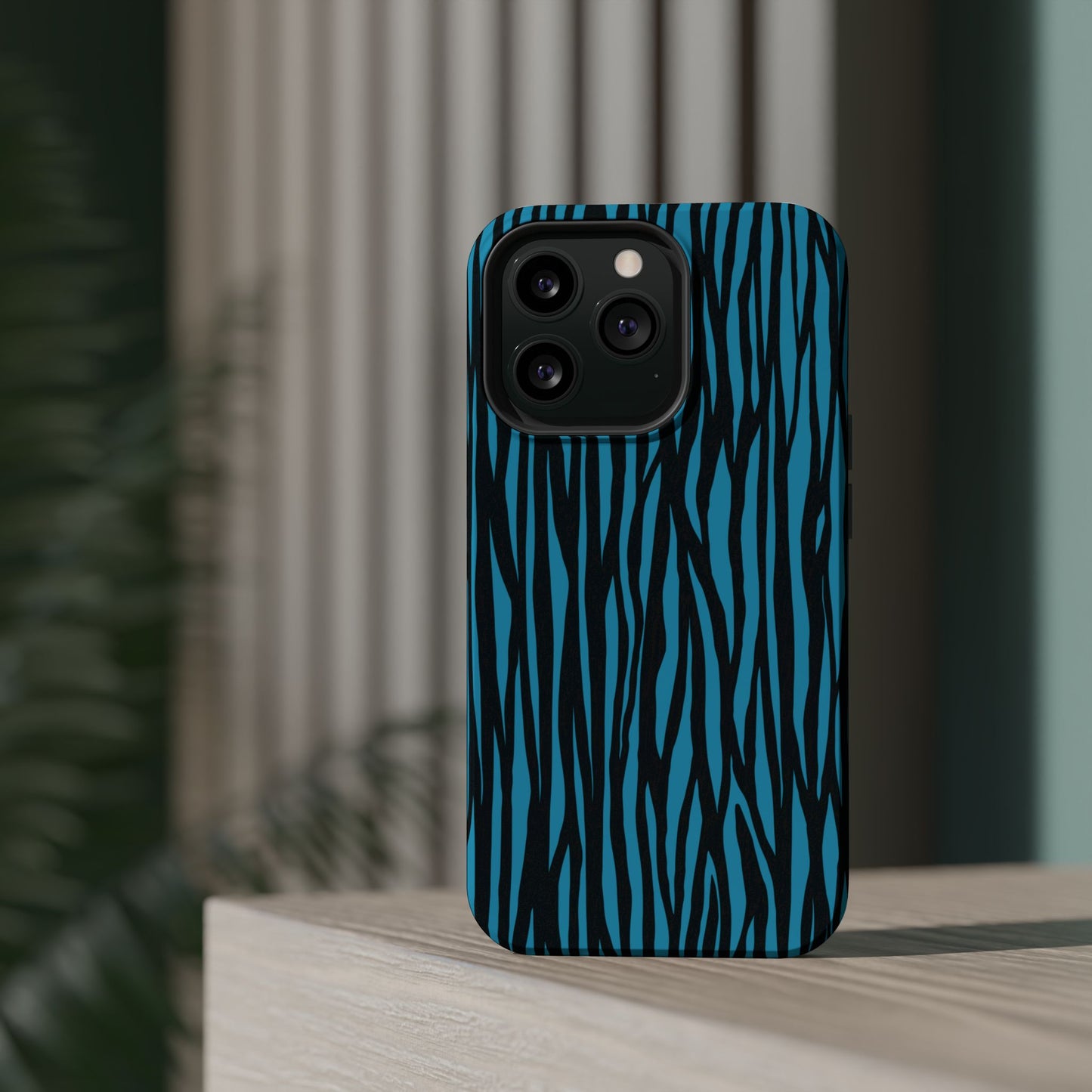 Zebra Print Magnetic Tough Case for iPhone - Durable & Stylish Phone Protection