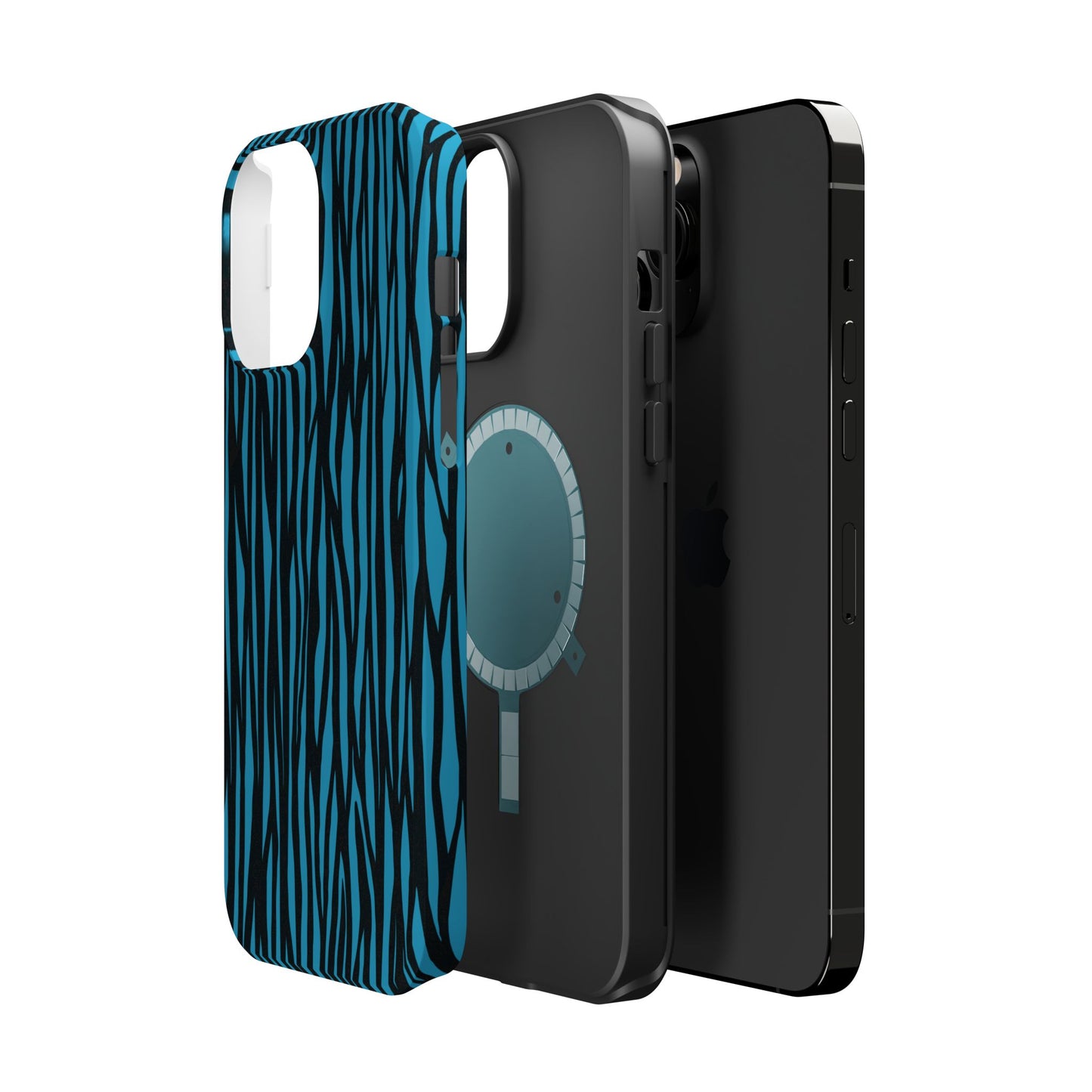 Zebra Print Magnetic Tough Case for iPhone - Durable & Stylish Phone Protection