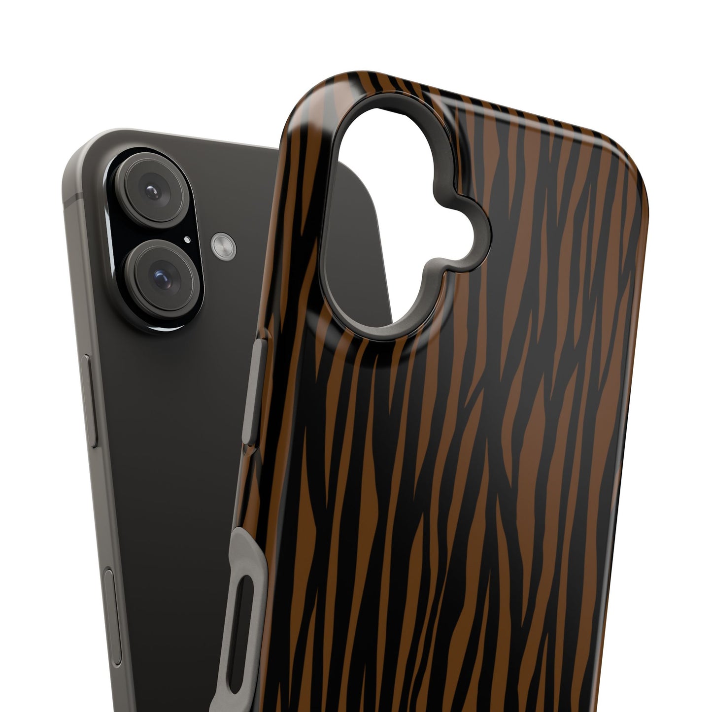 Stylish Magnetic Tough Phone Case - Bold Striped Design