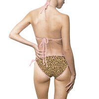 Leopard Print Women's Bikini Swimsuit - Stylish & Trendy Swimwear for Summer Getaways